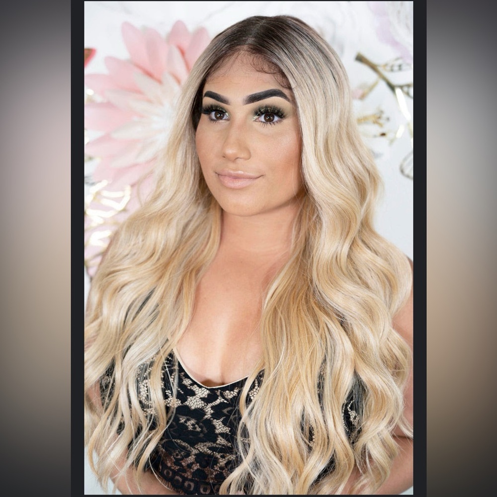 Angelix Beauty Blonde Lace Front Synthetic Wig “ Chester”